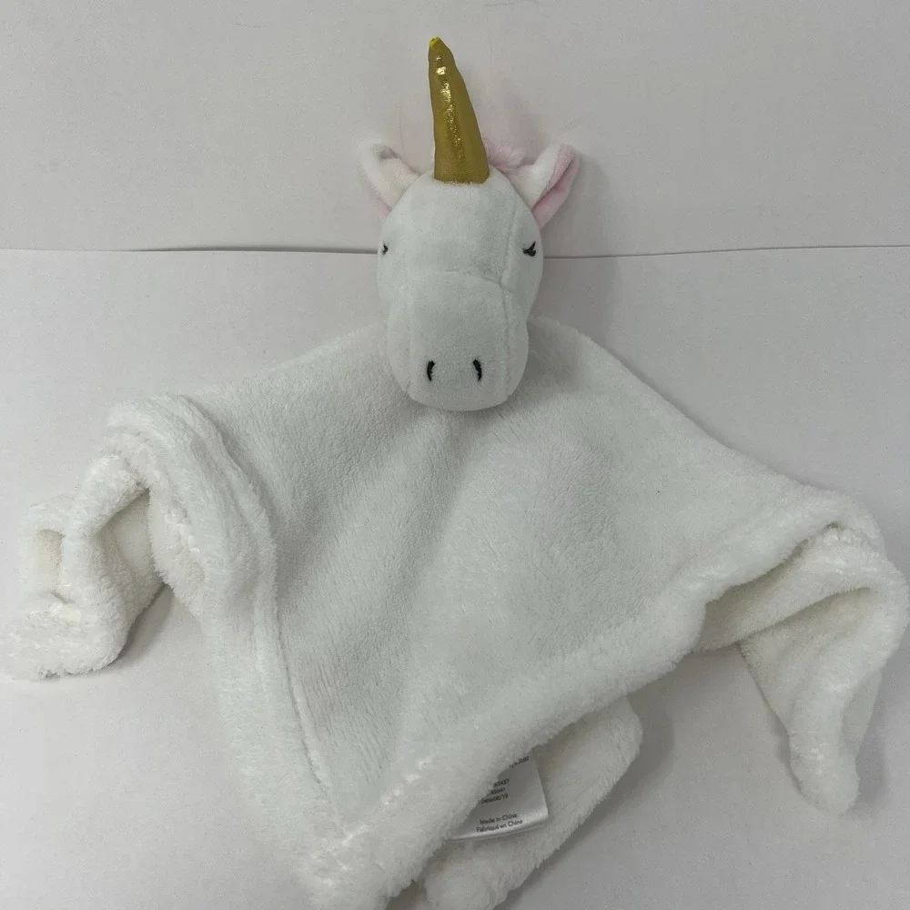 Lila &‎ Jack White Unicorn Lovey Security lovies baby Soft Cuddling Toy